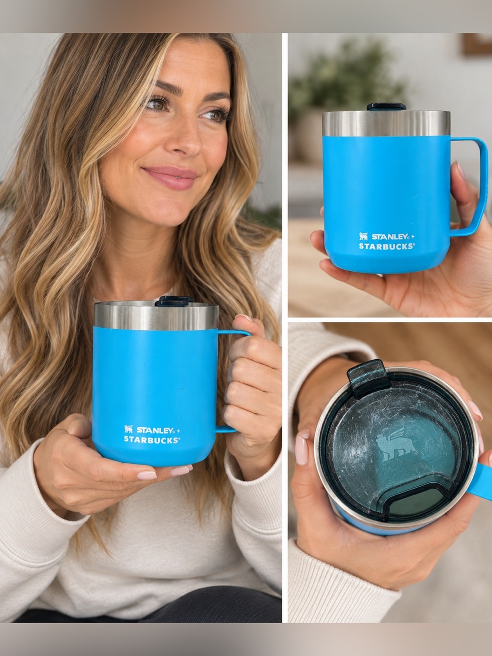 Stanley x Starbucks 12 oz Blue Insulated Stainless Steel Travel Mug Cup 2022